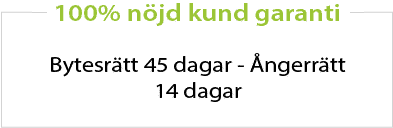 100% nöjd kundgaranti